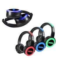Casque sans fil RF770 Silent Disco avec éclairage LED supérieur unique, 3 canaux Hi-Fi, conception sans pression, idéal pour les églises et les conférences