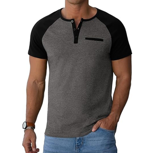 Camiseta de algodón lisa de alta calidad para hombre - Product Image 2