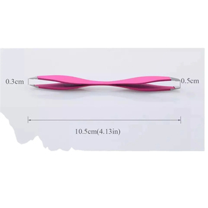 Pince à épiler double face en acier inoxydable au meilleur prix, outil de maquillage essentiel pour une mise en forme précise des sourcils, écologique - Product Image 4
