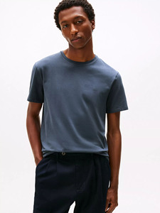 Camiseta Deportiva Casual para Hombre, Corte Holgado, 100% Algodón Elástico, Cuello Redondo, Manga Corta, con Logotipo Estampado - Product Image 3