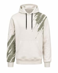 Men's Hooded Sweatshirt Regular Fit Casual Pullover Pocket <b>Raglan</b> Sleeve Eco-Friendly 350g Fleece Cotton Autumn Wear - Product Image 3