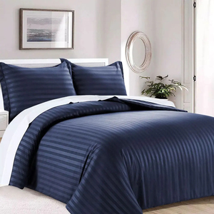 Wholesale French White Luxury 100% Cotton <b>Duvet</b> Cover <b>Set</b> Custom Made Logo Eco-Friendly Bedding <b>Set</b> for Hotel & Home Use - Product Image 5