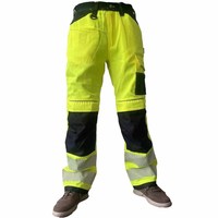 Güvenlik İş Pantolonları Çok Cepli Esnek Pantolonlar Toptan Unisex Yüksek Kalite Özelleştirilebilir Yüksek Görünürlüklü Nefes Alabilen Satılık