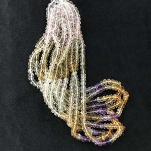 Perles Rondelles Semi-Brutes Facettées 100% Naturelles Certifiées IGI 5.5mm-6mm Grade AA Multi Feu Vivaaz Gems Pierre Naturelle - Product Image 6