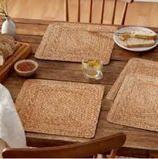 Natural Fiber Seagrass <b>Table</b> <b>Mat</b> Handwoven <b>Round</b> Placemat for Kitchen Dining Decoration - Product Image 6