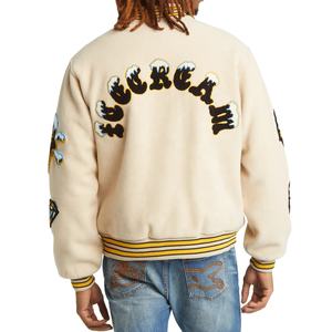 Chaqueta Varsity de Béisbol Vintage con Bordado de Chenilla Personalizado OEM, con Cuello Alto para Hombre, para Invierno - Product Image 4