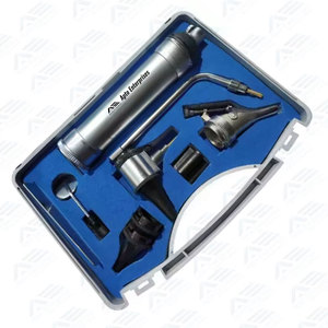 Kit de Diagnostic ORL Manuel en Acier Inoxydable pour Examen de l'Acuité Visuelle, Mini Otoscope et Système d'Endoscope à Fibre Optique - Product Image 2