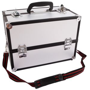 SM 2083 Silver Aluminum Alloy Train Case for Makeup & Jewelry Organizer Cosmetic Bags & Cases - Product Image 2