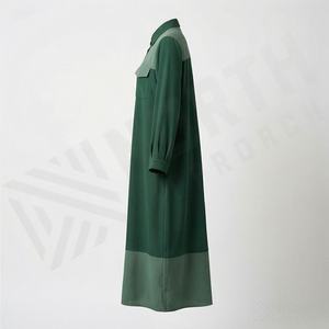 2025 OEM Kimono Abaya pour femmes musulmanes, en tissu polyester épais, doux et très extensible, col en V, manches longues, pour fêtes, Ramadan, mariages - Product Image 3