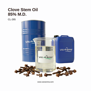 Aceite Natural de Tallo de Clavo 85% M.D. Aceite Esencial Destilado al Vapor, Suministro a Granel, CL-285, Aroma Van - Product Image 1