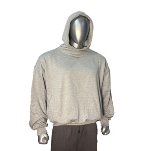 Heavyweight French Terry Balloon <b>Hoodie</b> Unisex Oversized Casual Winter Outdoor <b>Hoodie</b> Custom Logo <b>Soft</b> Pullover Men's <b>Hoodie</b> - Product Image 1