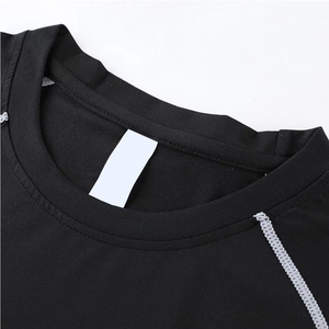 <b>Men's</b> Black Full Sleeve Rash Guard Quick Dry Breathable Anti-UV Spandex Nylon <b>Shirt</b> Top for Adults - Product Image 4