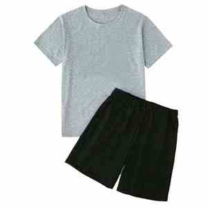 Conjunto de Camiseta y Pantalones Cortos Casuales Personalizados de Último Diseño para Hombre, 100% Algodón, Corte Holgado, de Secado Rápido y Transpirable - Product Image 6