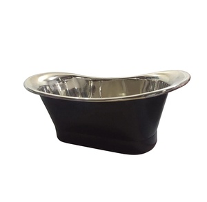 Round Japanese Style Soaking Copper Handicrafts High Quality Handmade Copper Clawfoot Bathtub Manufacturer Bulk Wholesaler - Product Image 3