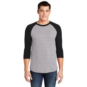 T-shirts blancs/noirs-3/4 manches-unisexe Crew Neck 3/4 Sleeve Perfect Tee Raglan 3/4 sleeves Surged Breathable t shirt - Product Image 4