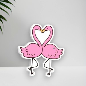 <b>Pink</b> Flamingo Heart Shape Acrylic Lash <b>Box</b> Beauty <b>Tool</b> Lash Tiles Private Label Eyelash Extension Plate Acrylic Magnetic Lash - Product Image 4