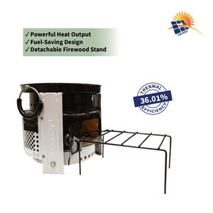 Poêle à bois extérieur moderne en acier inoxydable pour la cuisine, le chauffage des fermes, écologique, durable, à un prix imbattable - Product Image 2