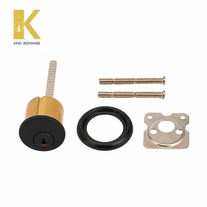 <b>Lock</b> Cylinder With Key SX Keyway Flat Black For Entrance Door For Commercial And Residential - Product Image 4