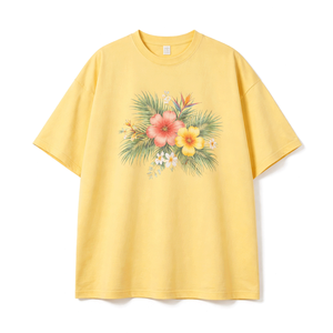 T-shirt personnalisé pour homme, 100% coton, qualité luxe, col rond côtelé, épaules tombantes, streetwear, t-shirt oversize pour homme - Product Image 1