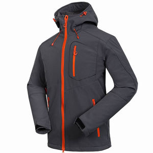 Chaqueta Softshell Impermeable de Manga Larga, Diseño Nuevo, Cierre de Cremallera, Chaqueta Cortavientos para Hombre - Product Image 1