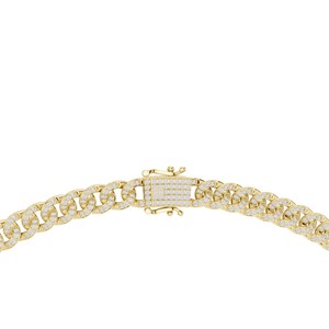 Colliers élégants de qualité supérieure pour hommes, chaîne cubaine à coupe ronde, bijoux en diamants de laboratoire, or massif 14 carats, personnalisation IGI disponible - Product Image 6