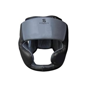 Protège-tête de boxe en cuir léger, respirant et réglable, avec impression personnalisée pour l'entraînement MMA et Kickboxing 2026 - Product Image 1