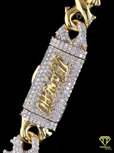 12mm infinity Link <b>Chain</b> 18K Gold Plated <b>Iced</b> <b>Out</b> Cuban Link <b>Chain</b> Moissanite Diamond Hip Hop Bling Jewelry for Men & Women - Product Image 5