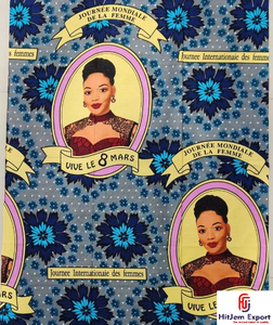 Tela africana personalizada con estampado de cera, textil Ankara, Día Internacional de la Mujer 8 de marzo, fabricante OEM ODM, proveedor mayorista - Product Image 3