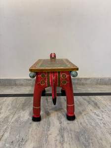 Handmade Wooden Animal <b>Stool</b> Coffee <b>Table</b> Tiger Design Hand Painted Accent <b>Table</b> Decorative Furniture Living Room Use - Product Image 5