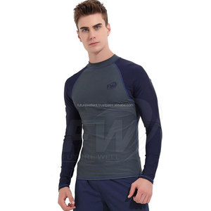 เสื้อแขนยาวสำหรับผู้ชาย BJJ MMA ชุดป้องกันผดผื่นสำหรับใส่ออกกำลังกายฟิตเนสแบบกำหนดขนาดได้เอง - Product Image 1