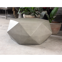 Table basse géométrique moderne FGRC légère de 36 pouces pour villa et usage extérieur, plateau imperméable, meubles de salon