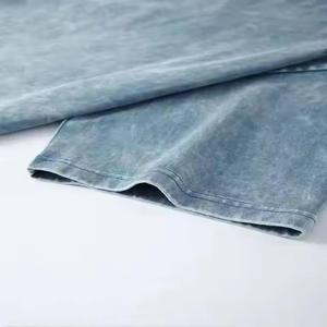 100% Cotton Acid Wash <b>tshirt</b> Wholesale Unisex High Quality Stone Washed T shirt Hip Hop Oversized Custom Vintage t-shirt - Product Image 4