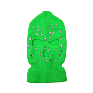 Cagoule unisexe en acrylique avec broderie de sequins, style Y2K, bonnet d'hiver décontracté, taille adulte 56-58CM, design à un trou - Product Image 3