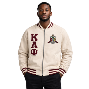 Chaqueta de Forro Polar Kappa Alpha Psi Kream, Ropa de Fraternidad Griega con Estilo Universitario Clásico y Calidez Premium - Product Image 1