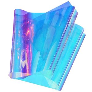 Film adhésif en vinyle holographique brillant, effet arc-en-ciel, film décoratif OEM pour artisanat, scrapbooking, décoration de fête - Product Image 1