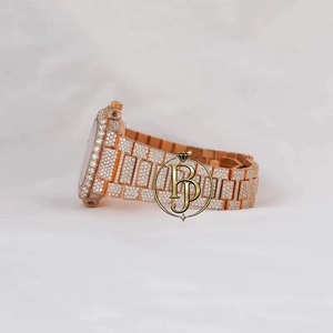 Reloj de Cuarzo para Hombre de Lujo, Cuadrado, Analógico, con Cristal y Diamantes, Acero Inoxidable, Resistente al Agua, Números Arábigos, Ecológico - Product Image 3