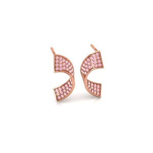 Superbes Clous d'oreilles à facettes circulaires en argent pur 925 plaqué or, accessoires féminins de qualité supérieure, cadeau époustouflant pour soirées de gala - Product Image 3
