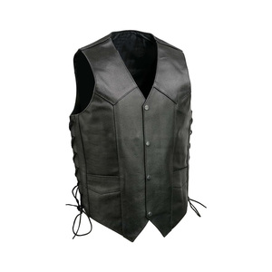 Chaleco Acolchado de Cuero Genuino Personalizado, Elegante, Duradero, Impermeable, Cortavientos, Informal, para Motocicleta, Venta al Por Mayor, Transpirable - Product Image 5