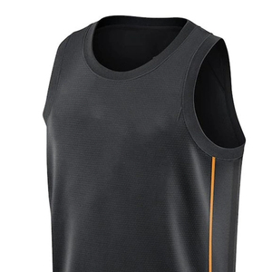 เสื้อบาสเก็ตบอลแบบไม่มีแขน ผ้าโพลีเอสเตอร์ 100% ระบายอากาศได้ดี สีตามสั่ง สำหรับทุกเพศ พร้อมโลโก้ตามสั่ง-ดีไซน์ล่าสุด คุณภาพดีที่สุด OEM - Product Image 4