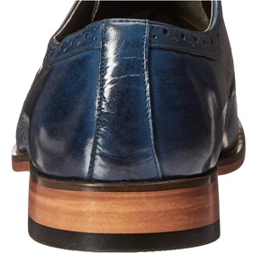 Zapatos de Cuero para Hombre de Alta Gama con Estampado Personalizado, Estilo de Oficina, Plantilla de Cuero Genuino, Color Azul, Botas de Cuero - Product Image 6