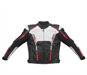 Men’s Custom Cowhide Leather <b>Racing</b> <b>Jacket</b>/Chaqueta MotoCP Style CE Level 2 Armor Motorcycle Track Riding Protective Gear CE - Product Image 1