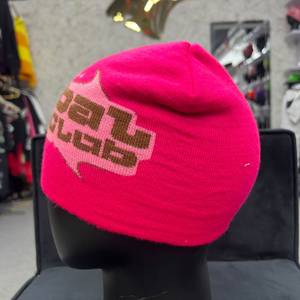Bonnet d'hiver unisexe pour adulte, 100% acrylique, style décontracté, couleur unie, tricot jacquard, broderie 3D, bouton rose, modèle courant - Product Image 4
