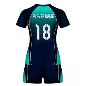 Uniformes de Voleibol Unisex Ligeros de Talla Grande, Sublimados Personalizados al por Mayor, 100% Poliéster, Último Diseño - Product Image 2