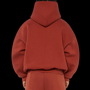 Hoodie d'hiver épais de haute qualité à épaules tombantes, 400-450 GSM, tissu épais, personnalisable OEM, 100% coton, pour hommes et femmes, style streetwear - Product Image 5