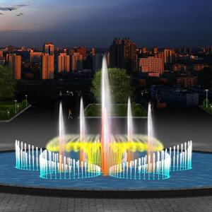 น้ำพุเต้นระบำดนตรีในสวนโรงแรมออกแบบตามสั่ง - Product Image 1