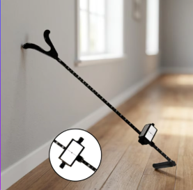 Règle de vision ophtalmique RAF en plastique noir pour exercices des muscles oculaires - Product Image 4