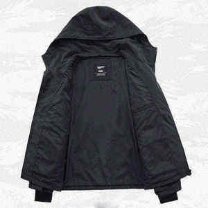 Mens Urban <b>Techwear</b> Tactical <b>Jacket</b> Multi-Pocket Windbreaker Streetwear Cargo Coat - Product Image 2