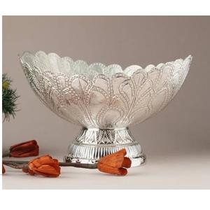 Bol de service vintage personnalisé en métal écologique pour fruits et légumes, idéal pour la décoration de table de mariage et de fête - Vente chaude - Product Image 3