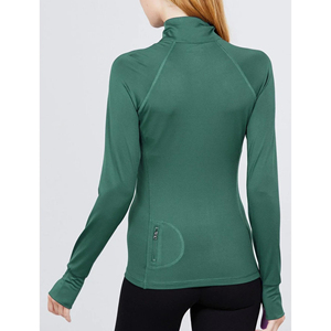 Women's full sleeve <b>yoga</b> <b>jacket</b> designed with lightweight premium material providing superior comfort and unrestricted movement - Product Image 2
