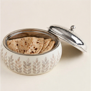 Olla de Acero Inoxidable de Lujo con Incrustaciones de Nácar, Olla Térmica de Doble Pared para Mantener Comida Caliente, Ideal para Roti y Arroz, Precio de Fábrica - Product Image 2